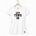 TEAM TÊNIS 10 — Frente — Feminina · Branco