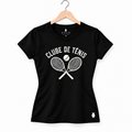 Clube de Tênis - Feminina Preto - Frente