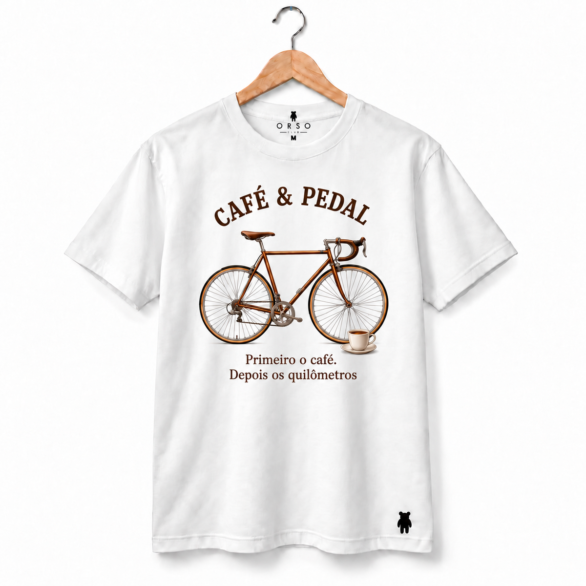 Café & Pedal — masculina branca — frente