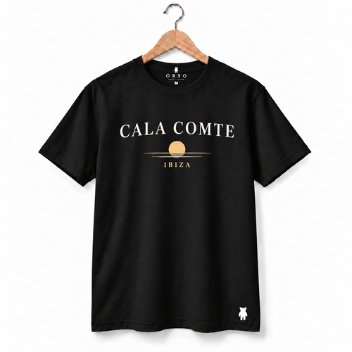 CALA COMTE — masculina preta — frente