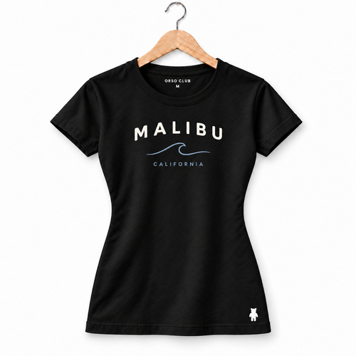 MALIBU — feminina preta — frente
