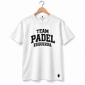 TEAM PADEL ESQUERDA — masculina branco — frente
