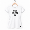 TEAM PADEL 10 — Frente — Feminina · Branco
